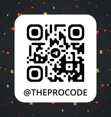 Telegram QR code for @theprocode